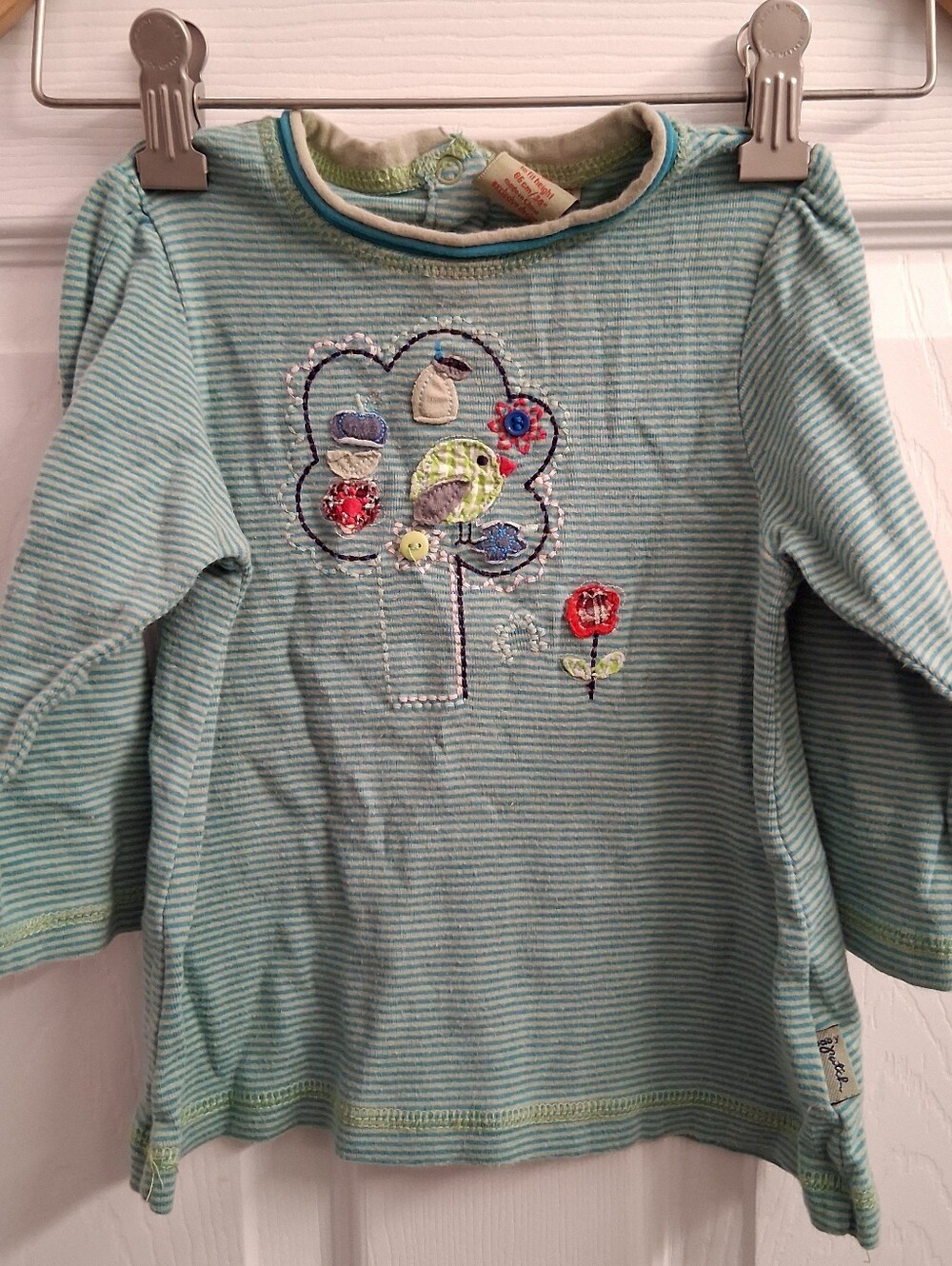 Girls Bird Embroidered Long Sleeve Top 24 Months Pumpkin Patch